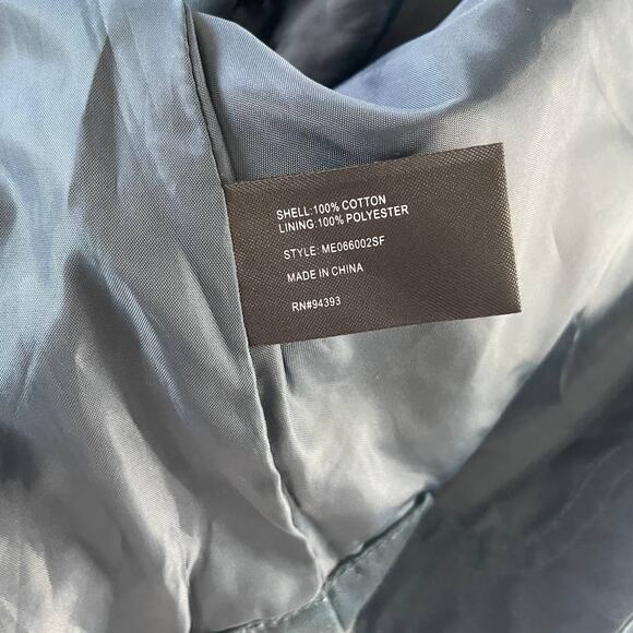 Mo-Ka Green Blue Lightweight Rain Jacket - Picture 6 of 6